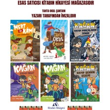 Timaş Çocuk Mustafa Orakçı- 3-4. Sınıf- Tahta Okul Çantam(Imzalı) Kağan Göldeki Hayalet, Kağan Tablodaki Gizem, Kağan Kayıp Şehrin Gizemi Kağan - Kayıp Parçaların Izinde Mert ile Kamil Şifre Dedektifleri (6kitap)