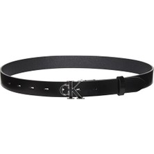 Calvin Klein Kadın Round Ck Buckle 30MM Kemer