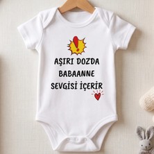Egg Baby Babaannem Beni Çok Seviyor Tasarımlı Eğlenceli Bebek Body %100 Pamuk Zıbın