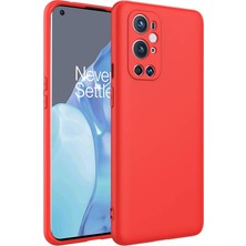 TeleZone One Plus 9 Pro Kılıf Şık Leke Yapmayan Esnek Kadife Dolgulu Oxshan Premium Silikon Kapak