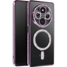 Ankaverse®   Redmi 14C Joke Simli Magneticsafe Kılıf - Derin Mor