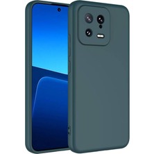 TeleZone Xiaomi Mi 13 Kılıf Şık Leke Yapmayan Esnek Kadife Dolgulu Oxshan Premium Silikon Kapak
