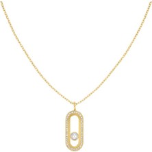Rosefield JNPPG.J1293 Altın Renk Modern Inci Kristal Çelik Kolye