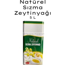 Tespa Ticaret Naturel Sızma Soğuk Sıkım Zeytinyağı 5 lt | Yeni Hasat 0.5 Asit | Katkısız Zeytinyağı
