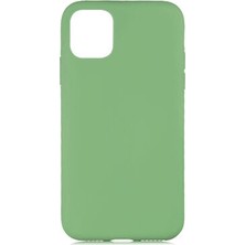 TeleZone iPhone 11 Kılıf Şık Leke Yapmayan Esnek Kadife Dolgulu Oxshan Premium Silikon Kapak