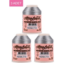 Teda 3 Adet Altınbaşak Oya ve Dantel Ipi 20 gr - Royaleks - No: 715 Teda Najmaddin