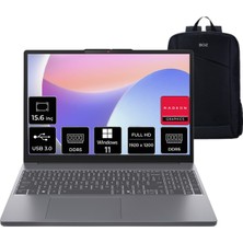 Lenovo Ideapad Slim 3 Amd Ryzen 7 170 24GB Ram 512GB SSD Windows 11 Pro 15.3" Taşınabilir Bilgisayar + Boz Çanta