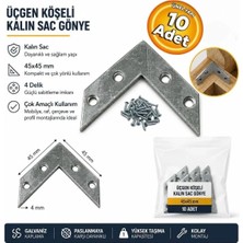 Beşel No:6 Kalın Sac Gönye Üçgen Köşeli No:6 45X45 mm Sac Gönye (10 Adet)