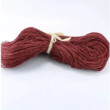Teda Bordo Renk Çile Kağıt Ip Çanta Ipi Supla Ipi  No:62 - (550-600 Gr) Teda Najmaddin