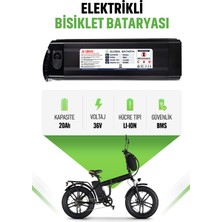 Global Batarya Elektrikli Bisiklet Bataryası 36V 20AH Li-Ion Pil Ultra Kapasite (Evrensel Kasa) - Menzil Upgrade
