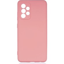 TeleZone Samsung Galaxy A52 Kılıf Şık Leke Yapmayan Esnek Kadife Dolgulu Oxshan Premium Silikon Kapak