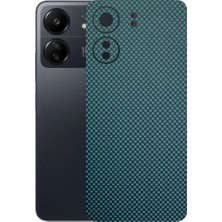 Kapps Poco C65 ile Uyumlu Fiber Serisi Premium Arka Kapak Kaplama(Kenarlar Yoktur!)
