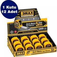 Dmax Prof Şerit Metre 5MT*25MM, 12 Adet, 1 Koli