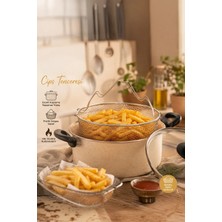 Porsima 4404 3 Parça Granit Kızartma Cips Tenceresi 22CM 2lt