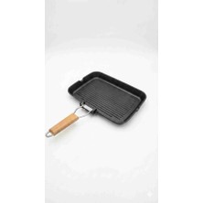 Cem Eslem Döküm Grill Tava 34 x 24 cm Granit Kaplama  Boyutlar 34 x 24 cm