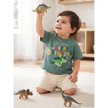 Jurassic World 6-18 Aylık Tişört - Yeşil