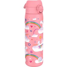 Ion8 - Paslanmaz Çelik Ince Suluk - Gökkuşağı Unicorn - 600 ml - Sızdırmaz