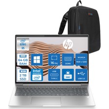Hp Elitebook 6 G2I Aı Intel Core Ultra 5 325 64GB Ddr5 2tb SSD Intel® Graphics 16 Inç Wuxga (1920 x 1200) 300NIT WIN11PRO Taşınabilir Bilgisayar EBC77J9AVP24+ZETTAÇANTA