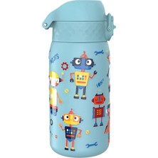 Ion8 - Paslanmaz Çelik Çocuk Suluk - Robotlar - 400 ml - Sızdırmaz