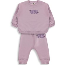 Civil Baby Cvl Baskılı Basic 6-18 Ay Takım - Lila