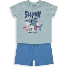 Civil Baby Shark Baskılı 6-18 Ay Takım - Mavi
