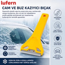 Lufern Profesyonel Cam ve Buz Kazıyıcı Bıçak Don Sert Tabaka Buzlanma Boya Spatula Paslanmaz Çelik