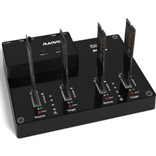 Gjob 4 Nvme Klonlama Cihazı M.2 Nvme SSD Sabit Disk Çoğaltıcı, M2 Clone Aynı Anda 2 Disk Klonlar