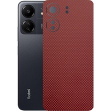 Kapps Redmi 13C ile Uyumlu Fiber Serisi Premium Arka Kapak Kaplama(Kenarlar Yoktur!)