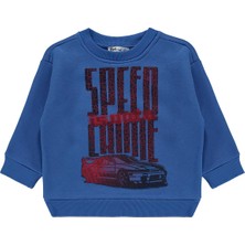 Civil Boys Speed Crıme Baskılı 2-5 Yaş Sweatshirt Km - Mavi