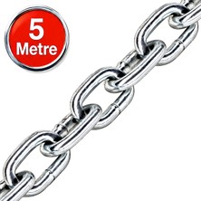 Alet Çantam Galvaniz Kaplı Zincir 8mm x 5 Metre