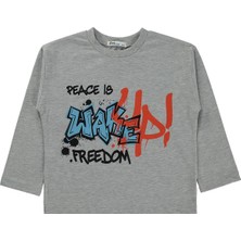 Civil Boys Wake Up Baskılı 10-13 Yaş Sweatshirt Km - Gri