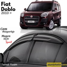 Carmind Fiat Doblo Mugen Cam Rüzgarlığı 2010-2019