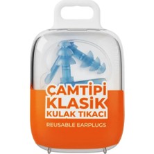 Otifleks Otiflex Klasik Çam Tipi Large Kulak Tıkacı 2li 1 Adet Mini Taşıma Kutusu Hediye