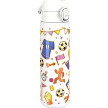 Ion8 - Paslanmaz Çelik Ince Suluk - Futbol - 600 ml - Sızdırmaz