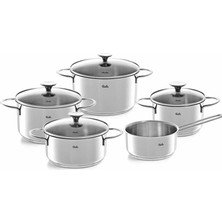 Fissler Copenhagen 9 Parça Cam Kapak Tencere Seti