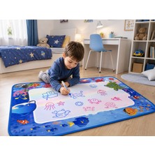 Arlina Home Kids Eğitici Eğlenceli Sihirli Boyama Akvaryum Aktivite Halısı
