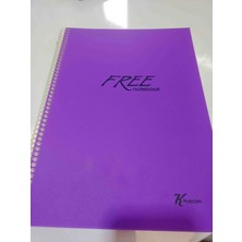 Keskin Color Free Notebook 120 Yaprak Cızgılı Defter A4 Spırallı
