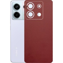 Kapps Redmi Note 13 Pro 5g ile Uyumlu Fiber Serisi Premium Arka Kapak Kaplama(Kenarlar Yoktur!)