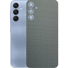 Kapps Samsung Galaxy A15 ile Uyumlu Fiber Serisi Premium Arka Kapak Kaplama(Kenarlar Yoktur!)