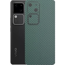Kapps Vivo V30 5g ile Uyumlu Fiber Serisi Premium Arka Kapak Kaplama(Kenarlar Yoktur!)
