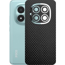 Kapps Poco M8 Pro 5g ile Uyumlu Fiber Serisi Premium Arka Kapak Kaplama(Kenarlar Yoktur!)
