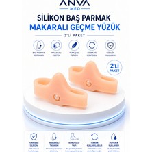 Anva Med Silikon Baş Parmak Makaralı Geçme Yüzük (2'li)