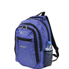 Escape Esc 307 Çizgili Polyester Kumaş Sırt Çantası Sax