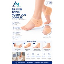 Anva Med Silikon Topuk Koruyucu Gömlek Ten Rengi 55 gr (1 Çift)