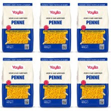 Yayla Glutensiz Mısır & Sarı Mercimek Penne Makarna 400 gr x 6’lı Avantaj Paketi | Protein & Lif Kaynağı