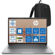 Hp Zbook 8 G2I Ws Intel Core Ultra9 386H Aı 128GB Ddr5 512GB SSD 6GB/RTXPRO500 Blackwell 14 Inç Wuxga (1920 x 1200) IPS 300NIT WIN11HOME Taşınabilir Mobil Iş Istasyonu WSDN6A5EAH37+ZETTAÇANTA