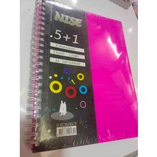 Nise Nıse 5 Karelı 1 Cızgılı A4 Spırallı 240 Yaprak Spırallı