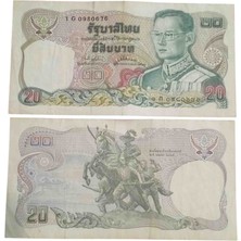 Yediotuz Digital Pazarlama Tayland 20 Baht Yabancı Koleksiyon Kağıt Para Eski Koleksiyon Kağıt Para