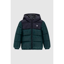 Guess Erkek Çocuk Koyu Yeşil Mont