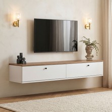 Rani Mobilya Rani Home Tv Ünitesi Atlantik Çam - Beyaz 160 cm AA-5830